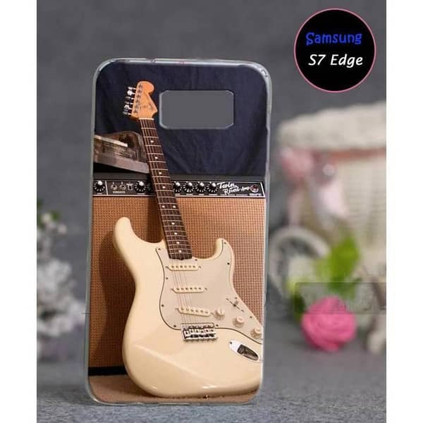 Samsung S7 Edge Back Cover — Guitar Design Soft Silicone Case