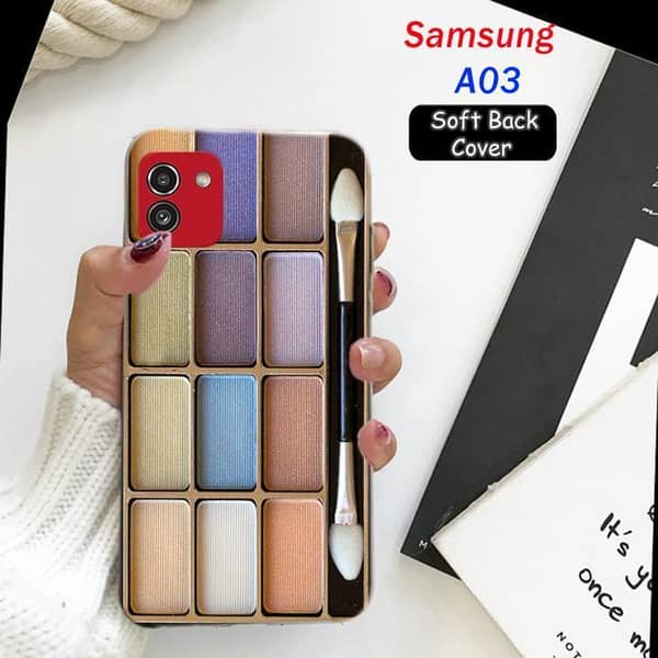 Samsung A03 Back Cover: Makeup Design Soft Silicone Case