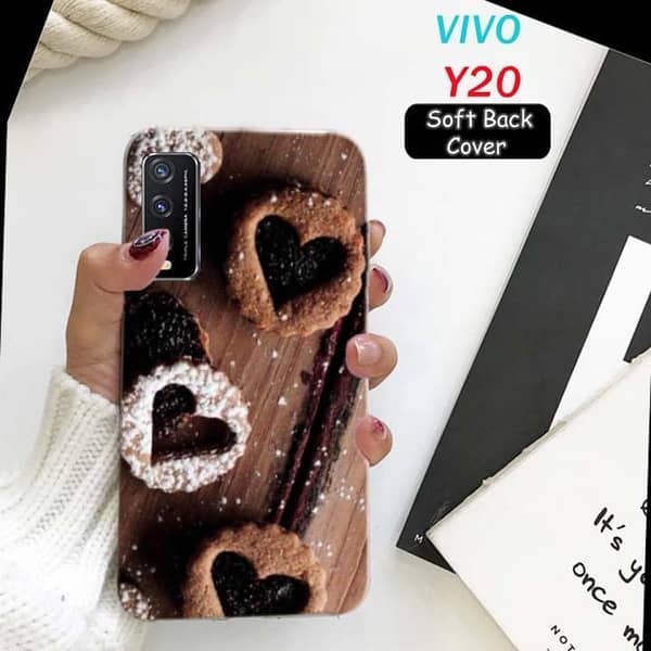 Vivo Y20 Back Cover: Chocolate Design Soft Silicone Case