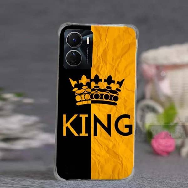 Vivo Y16 Back Cover by KING Design: Soft Silicone Case