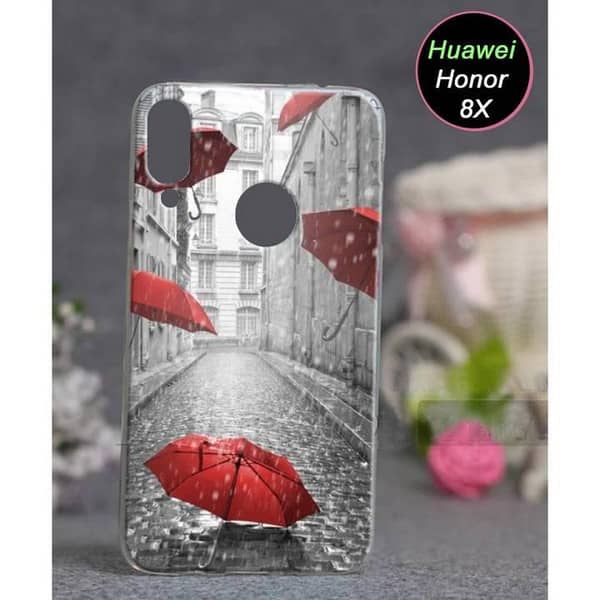Huawei Honor 8X Back Cover - Rain Design Soft Silicone Case