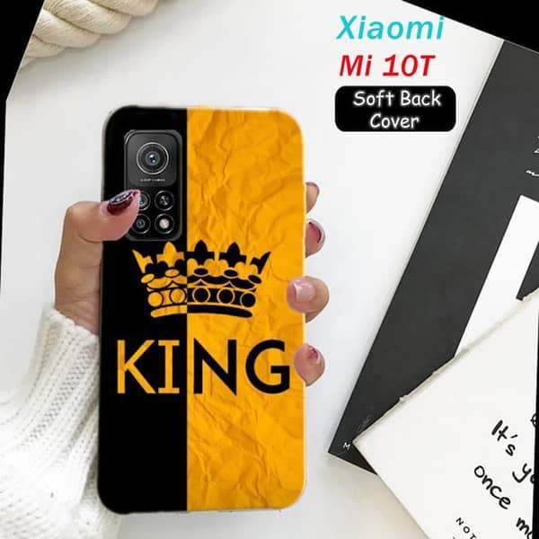 Xiaomi Mi 10T Back Cover - King Design Soft Silicone Case