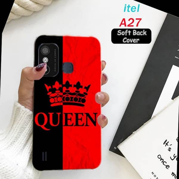 Itel A27 Back Cover - Queen Design Soft Silicone Case