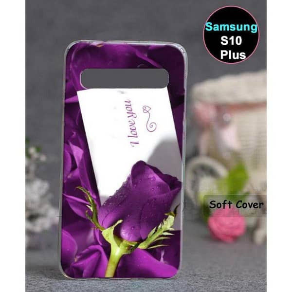 Samsung S10 Plus Love Design Soft Silicone Back Cover