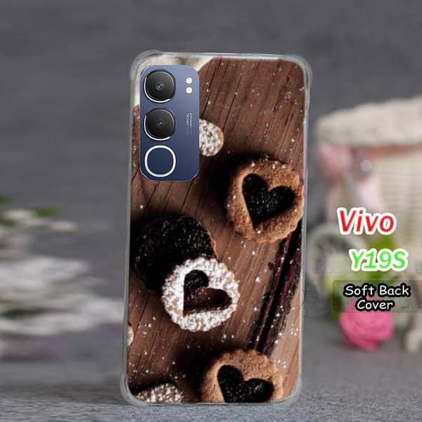 Vivo Y19S Back Cover - Chocolate Design Soft Silicone Case