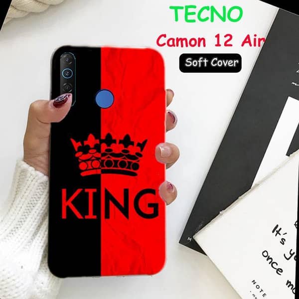 Tecno Camon 12 Air Back Cover: King Design Soft Silicone Case