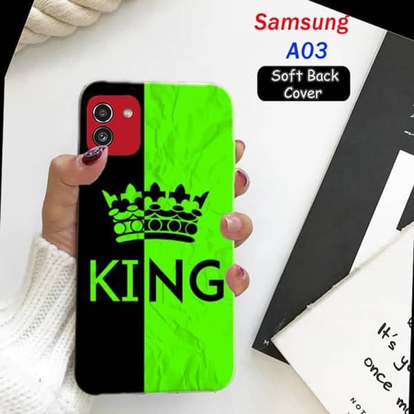 Samsung Galaxy A03 Back Cover by King Design: Soft Silicone Case