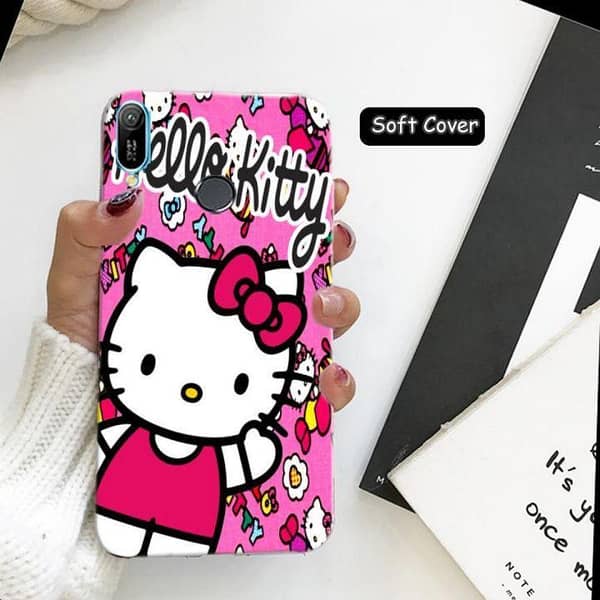 Huawei Y6 Prime 2019 Back Cover: Hello Kitty Soft Silicone Case