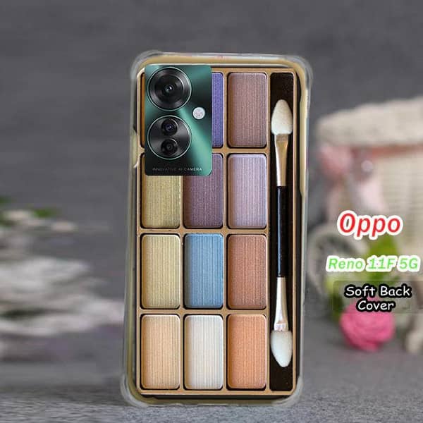 Oppo Reno 11F 5G Back Cover - Makeup Design Soft Silicone Case