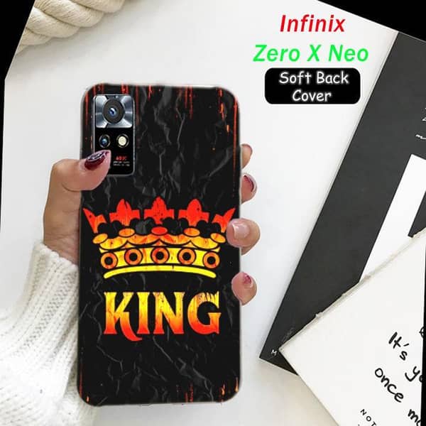 Infinix Zero X Neo Back Cover — Soft Silicone Case with Boys Design