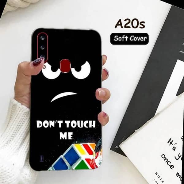 Samsung A20S Back Cover: Dont Touch Design Soft Silicone Case