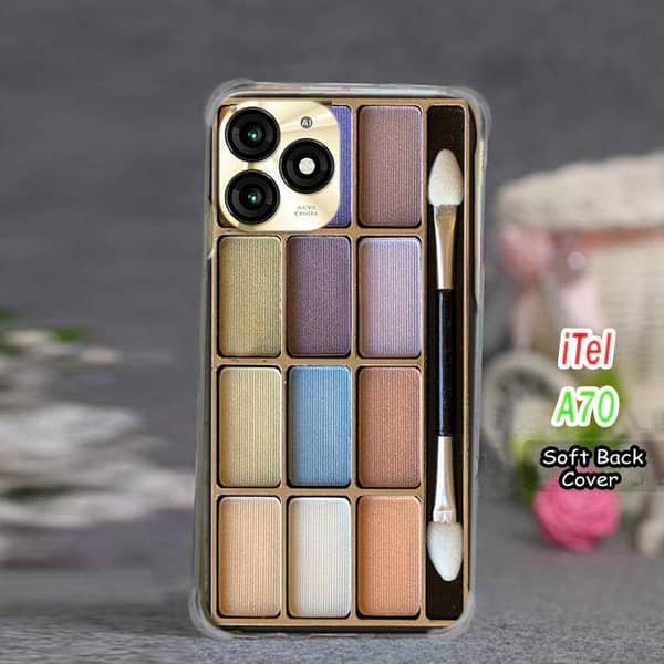 Itel A70 Makeup Design Soft Silicone Back Cover