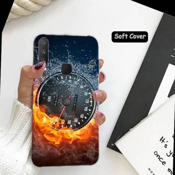 Vivo V15 Back Cover: Speed Design Soft Silicone Case
