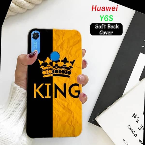 Huawei Y6S Back Cover by King Design: Soft Silicone Case