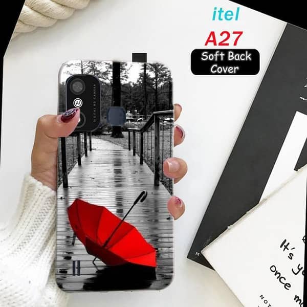 Itel A27 Rain Design Soft Silicone Back Cover
