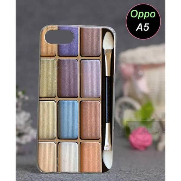 Oppo A5 Back Cover — Soft Silicone Case with Makeup Print