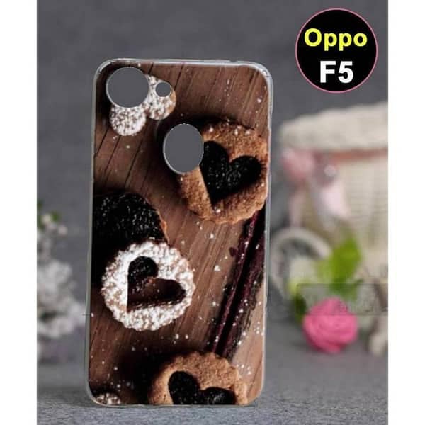 Oppo F5 Back Cover - Chocolate Design Soft Silicone Case