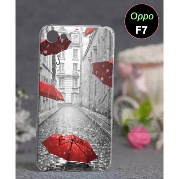 Oppo F7 Back Cover - Rain Design Soft Silicone Case