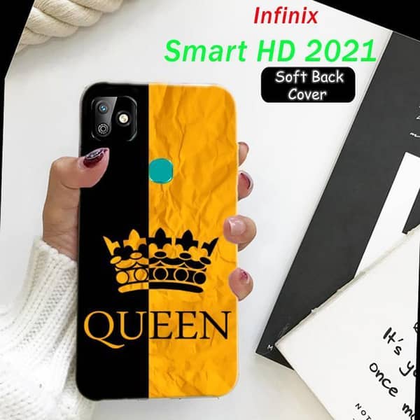 Infinix Smart HD 2021 Back Cover - Queen Design Soft Silicone Case