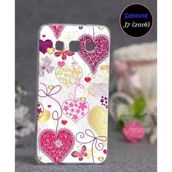 Samsung J7 (2016) Back Cover — Love Design Soft Silicone Case
