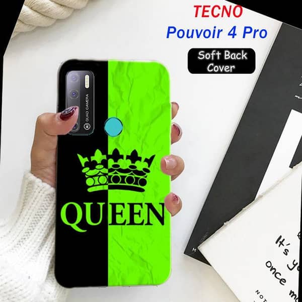 Tecno Pouvor 4 Pro Back Cover by King Design: Soft Silicone Case