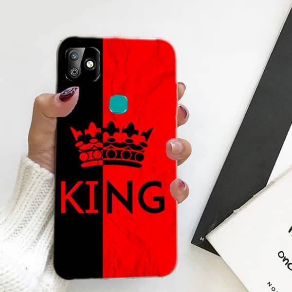Infinix Smart HD 2021 King Soft Back Cover - Red Soft Silicone Case
