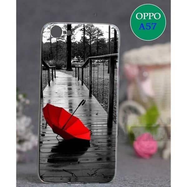 Oppo A57 Back Cover: Rain Design Soft Silicone Case