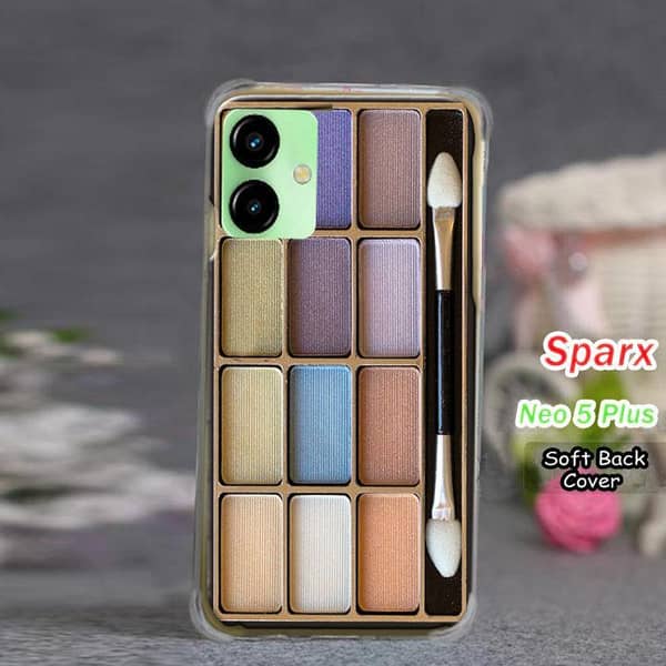 Sparx Neo 5 Plus Back Cover – Makeup Design Soft Silicone Case