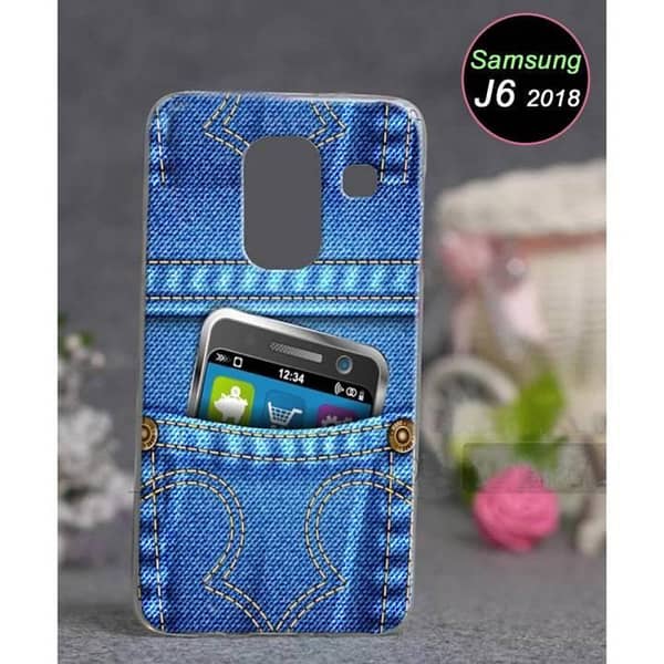 Samsung J6 2018 Back Cover — Print Design Soft Silicone Case