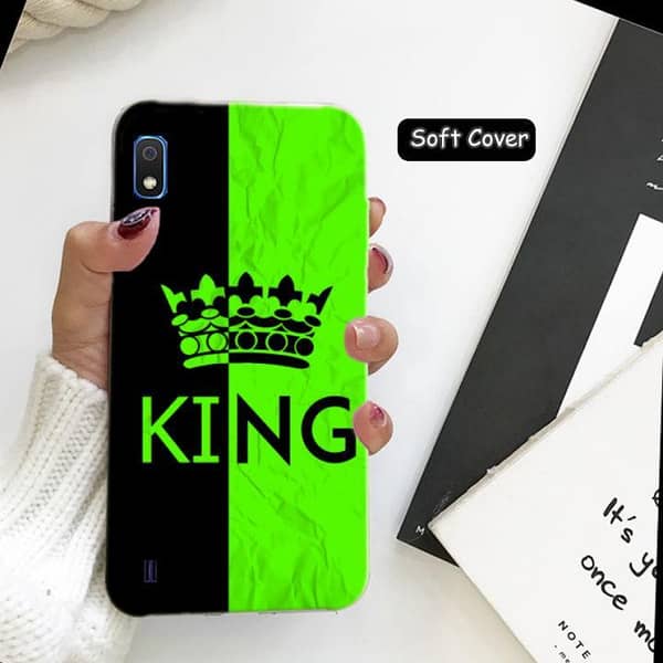 Samsung A10 Back Cover by King Design: Soft Silicone Case