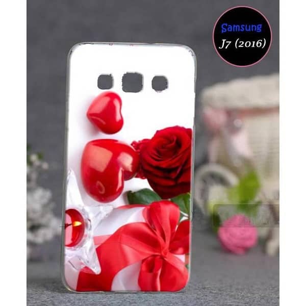 Samsung J7 (2016) Back Cover — Love Design Soft Silicone Case