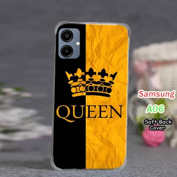 Samsung Galaxy A06 Back Cover — Yellow Design Soft Silicone Case