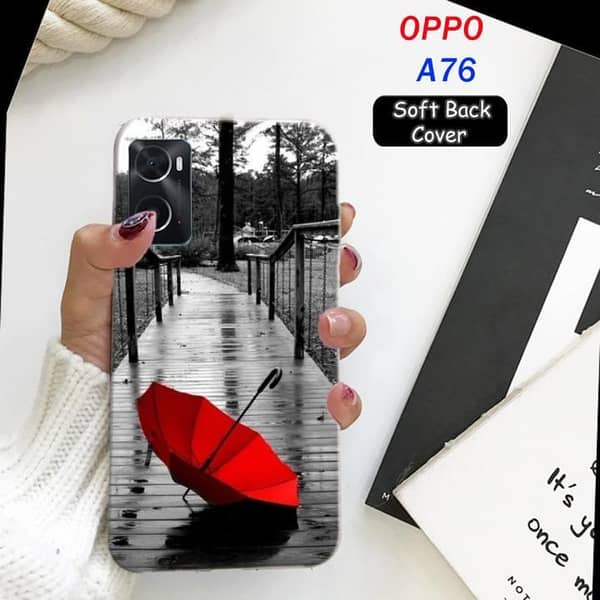 Oppo A76 Back Cover - Rain Design Soft Silicone Case