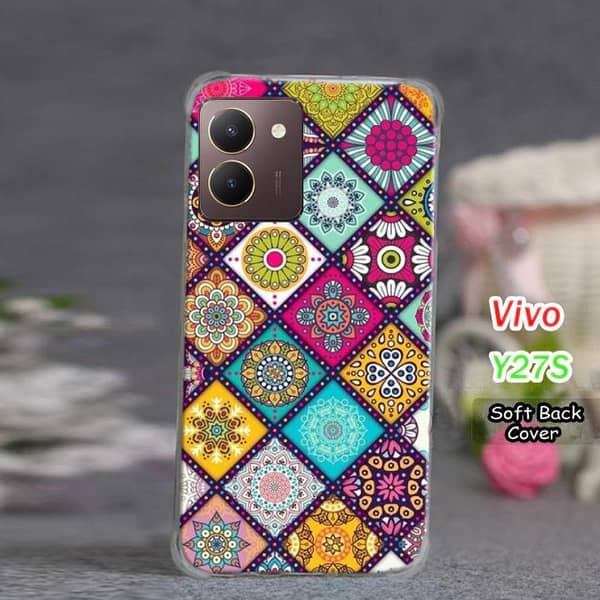 Vivo Y27S Floral Art Soft Silicone Back Cover