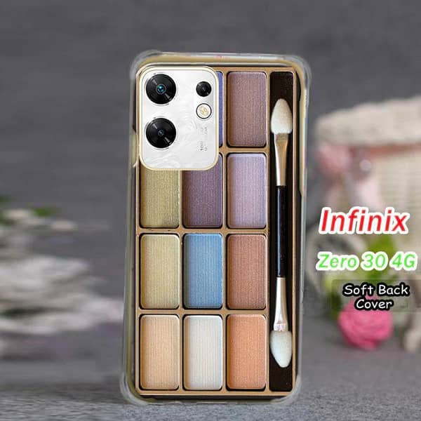 Infinix Zero 30 4G Soft Silicone Back Cover with Makeup Print