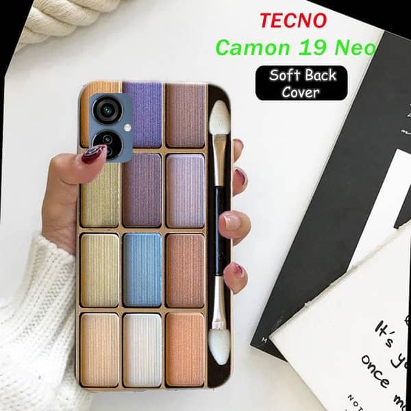 Tecno Camon 19 Neo Back Cover – Makeup Design Soft Silicone Case