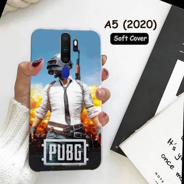 Oppo A5 2020 Back Cover with PUBG Design – Soft Silicone Case