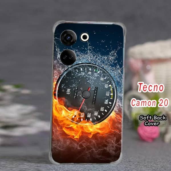 Tecno Camon 20 Back Cover: Speed Design Soft Silicone Case