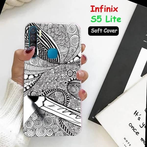 Infinix S5 Lite Back Cover – Art Print Soft Silicone Case