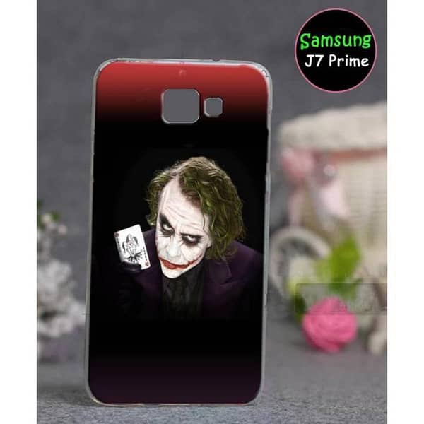 Samsung J7 Prime Back Cover - Joker Design, Soft Silicone