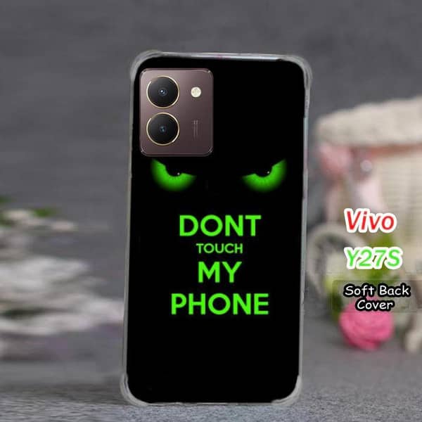 Vivo Y27S Back Cover — Dont Touch Design Soft Silicone Case