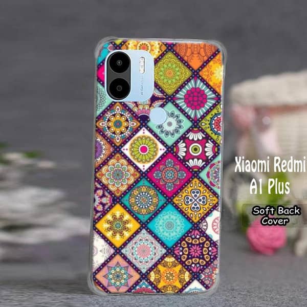 Xiaomi Redmi A1 Plus Back Cover – Floral Art Soft Silicone Case