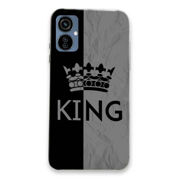 Tecno Camon 19 Neo Soft Silicone Back Cover – Grey King Edition, Flexible, Shockproof Case