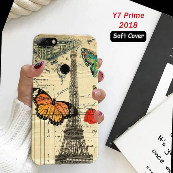 Soft Silicone Back Cover for Huawei Y7 Prime 2018