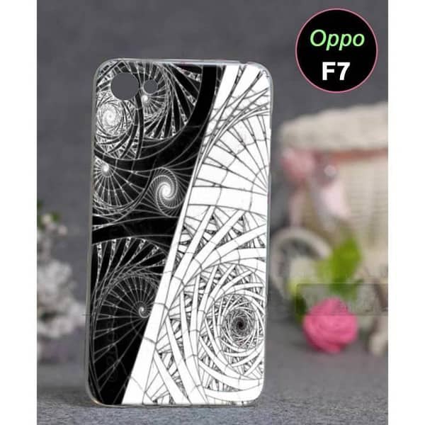 Oppo F7 Back Cover – Floral Design Soft Silicone Case