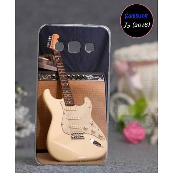 Samsung J5 (2016) Back Cover: Guitar Design Soft Silicone Case