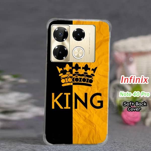 Infinix Note 40 Pro Back Cover - Yellow Soft Silicone Case