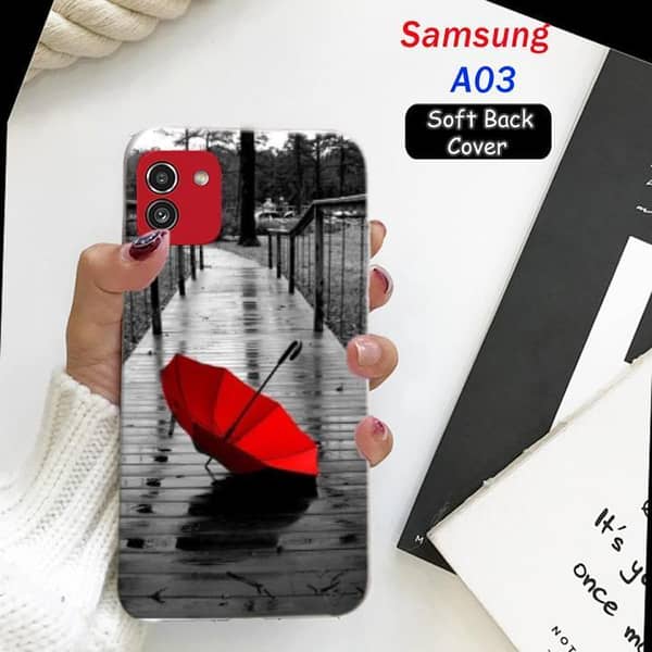 Samsung A03 Back Cover: Rain Design Soft Silicone Case