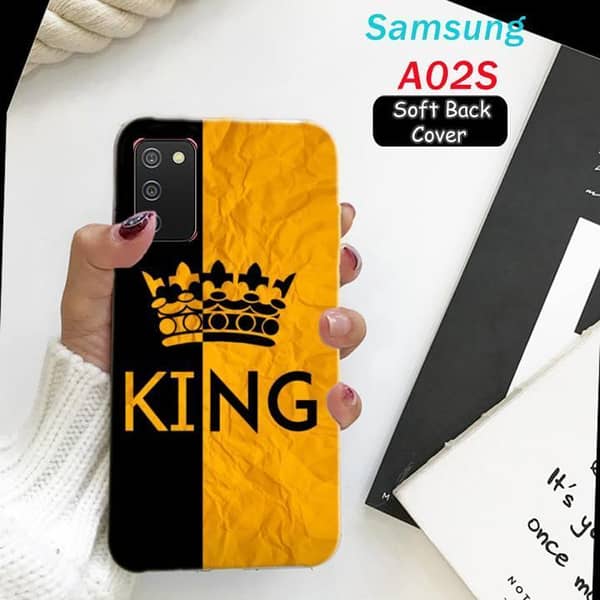 Back Cover for Samsung A02s - King Design Soft Silicone Case