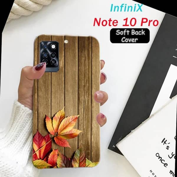 Infinix Note 10 Pro Back Cover – Soft Silicone Case with Print Design